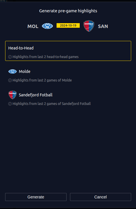 Select Highlight Type