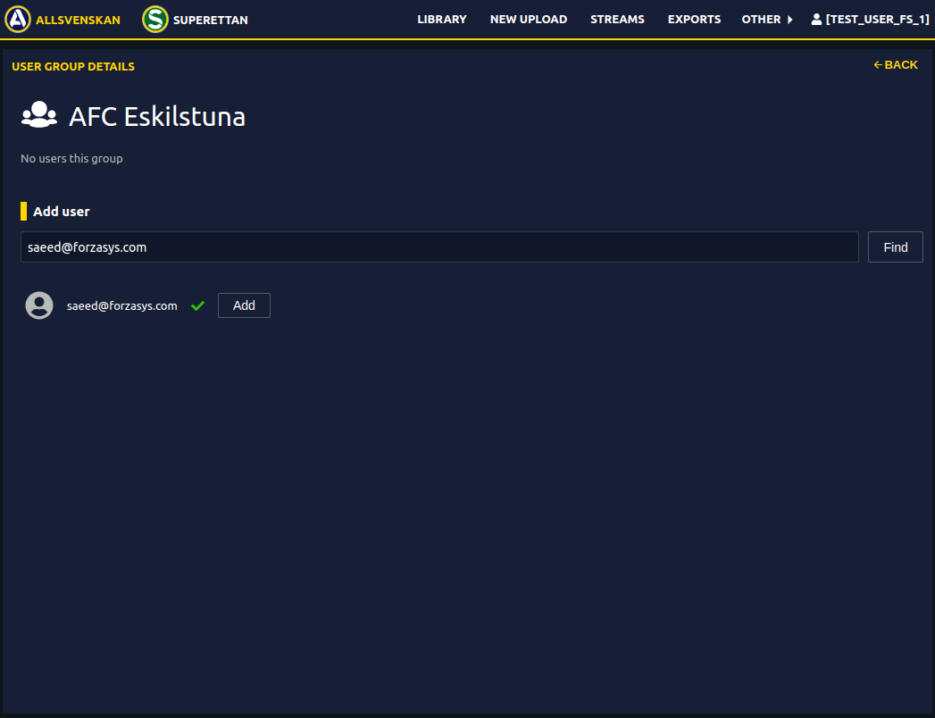 Add User to Group Snapshot