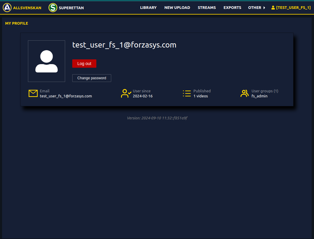 Profile Page Snapshot