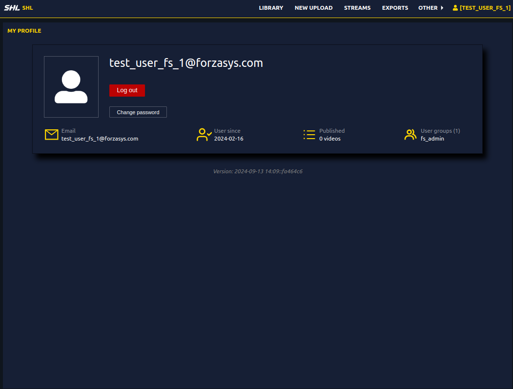 Profile Page Snapshot