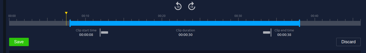 Adjust Video Timeline