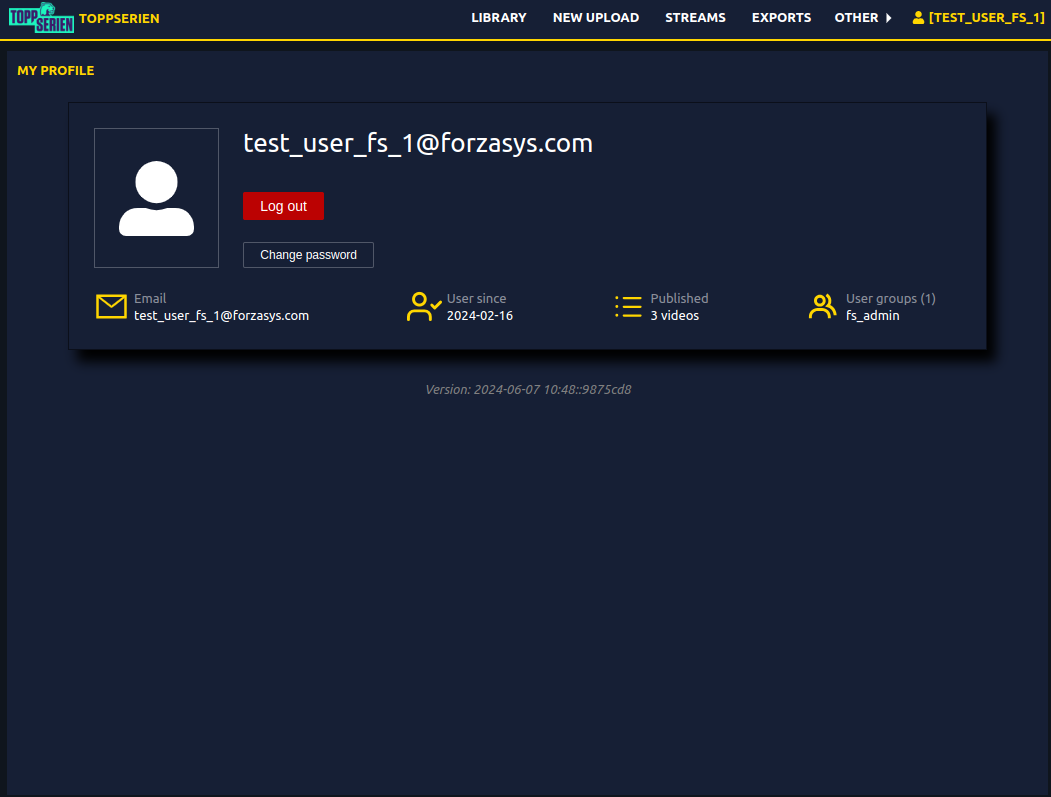 Profile Page Snapshot